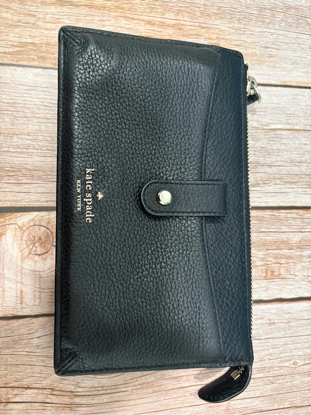 ♠️ kate spade Leila Black Pebbled Leather Crossbody♠️ *without strap - Picture 5 of 11